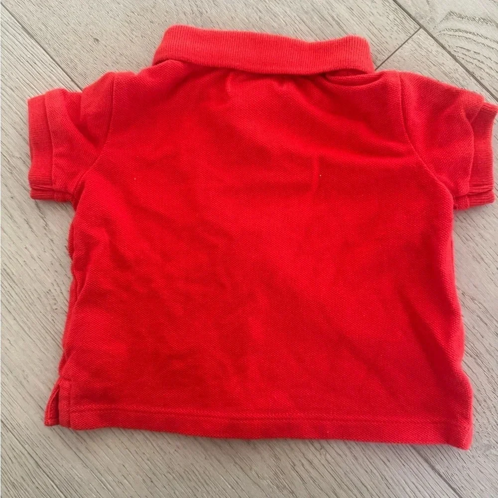 Ralph Lauren red boys polo shirt 3 months